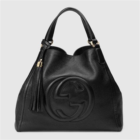 gucci soho leather tote replica|Gucci soho shoulder bag black.